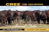 SANTA GERTRUDIS - Monto Cattle & Country · 2019-10-13 · SANTA GERTRUDIS. 2 3 Hello and welcome to our 5th Annual Sale. It is hard to believe another year has raced by already and