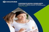 CORPORATE SOCIAL COMPLIANCE HALYARD HEALTH’S …...SUPPLIER SOCIAL COMPLIANCE STANDARDS The SSCS Requirements are a vital pillar of Halyard’s workplace accountability programs.