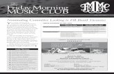 Nominating Committee Looking to Fill Board …...The Friday Morning Music Club Newsletter 1 Y our Club’s Nominating Committee is actively searching for candidates to fill positions