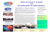 The Rotary Club Brisbane Centenary...Bulletin Editor Nick Curry 13—315March 2020 Chinchilla The Rotary Club of Brisbane Centenary Rotary International Convention 1—5 June 2019