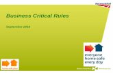 Business Critical Rules - Network Rail · Our Business Critical Rules are rules that we must all follow (including the Life Saving Rules). The Control Documents tell us what we need