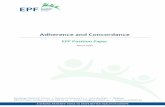 Adherence and Concordance · Adherence and Concordance EPF position paper , March 2015 EPF believes the term adherence should be used instead of compliance as a neutral description