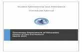 Student Membership and Attendance Procedures Manual...conversion to the EIS system and SSMS, it is even more important that the principles of attendance record-keeping are known and