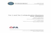 MR Tier 1 and Tier 3 eAdjudication Business Rule Validation · ABSTRACT: This report documents the validation of business rules for the Office of Personnel Management’s Tier 3 (T3),