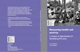 Measuring health and poverty: a review of approaches to identifying the poor · 2016-08-02 · Measuring health and poverty: a review of approaches to identifying the poor Jane Falkingham