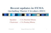 (i i Ci 2013)(including Master Circulars 2013)bhutaco.com/Image/FEMA-including.pdf(i i Ci 2013)(including Master Circulars 2013) Speaker – CA Harshal Bhuta Chairman – CA Pankaj