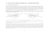 2. ELECTRO-MECHANICAL CONVERSION - ttu.ee · 2008-04-07 · 2. ELECTRO-MECHANICAL CONVERSION 2.1. General principles Michael Faraday founded the principle of electro-mechanical energy