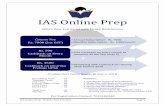 IAS Online Prepiasonlineprep.com/inc/downloads/Schedule.pdf · IAS Online Prep is known for its unique approach towards test series. This is an interactive online program focusing