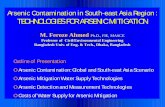TECHNOLOGIES FOR ARSENIC MITIGATION - SSWM n… · TECHNOLOGIES FOR ARSENIC MITIGATION M. Feroze Ahmed Ph.D., FIE, MASCE ... Fill and Draw Units Cover Impeller Tank Sludge withdrawal