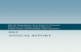 2013 ANNUAL REPORT · ESCAP MULTI-DONOR TRUST FUND FOR TSUNAMI, DISASTER AND CLIMATE PREPAREDNESS IN INDIAN OCEAN AND SOUTHEAST ASIAN COUNTRIES Three Trust Fund projects (TTF-02,