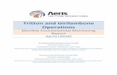 Tritton and Girilambone Operations€¦ · Tritton and Girilambone Operations Monthly Environmental Monitoring Report April] [2018] Environmental Protection License 11254 TRITTON