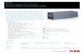 Primary switch mode power supply CP-T 24/40 · Primary switch mode power supply The CP-T range of three-phase power supply units is the youngest member of ABB’s power supply family.
