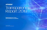 KPMG Transparency Report 2019...KPMG is the U.S. member firm of KPMG International Cooperative (KPMG International), which is a legal entity formed under Swiss law. KPMG member firms