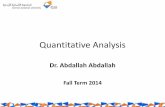 Quantitative Analysis · Decision analysis Fundamentals of decision theory models Ch. 3 2 . Decision theory Decision theory is an analytic and systemic way to tackle problems Six