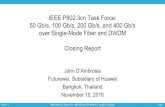 IEEE P802.3cn Task Force: 50 Gb/s, 100 Gb/s, 200 Gb/s, and ...grouper.ieee.org/.../18_11/1118_3cn_a_close_report.pdf · Version 1.1 IEEE P802.3cn Task Force, IEEE 802 Nov 2018 Plenary,