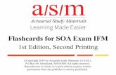 Flashcards for SOA Exam IFM - Study Manuals · Flashcards for SOA Exam IFM 1st Edition, Second Printing. Table 2: Rating system 88888 Essential appears repeatedly on every exam 8888