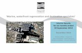 ‘Marine, waterfront regeneration and destination specialists’ · ‘Marine, waterfront regeneration and destination specialists’ ... - Includes £300k deferred land sale debtor