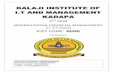 BALAJI INSTITUTE OF I.T AND MANAGEMENT KADAPA International Financi… · IFM- FINANCE PAPER FINACE & MARKETING –FINANCE & HR UNIT-1 Introduction to IFM | BALAJI INST OF IT AND