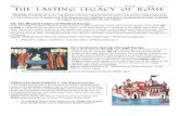 The Lasting Legacy of Rome - mrcaseyhistory...The Lasting Legacy of Rome Directions: Despite the fall of the West, Roman influence persisted, indirectly in the West, where it made