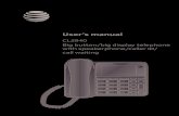 CL2940 Big button/big display telephone with speakerphone/caller … · 2017-04-11 · Type: Big button/big display telephone with speakerphone/caller ID/ call waiting ... Big button/big