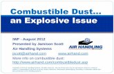 Combustible Dust… an Explosive Issue - Air Handling Systems...Combustible Dust NEP Directive CPL 03-00-008, which includes an operative definition. • In addition, there are a number