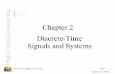 Chapter 2 n Discrete-Time Sig Signals and Systemsfivedots.coe.psu.ac.th/Software.coe/240-381/slide/DSPCh2.pdf · Discrete-Time Signals and Systems D ig ita l Sig n a l Pro c e s s