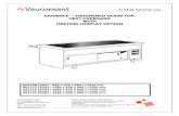 21std A627xx-rev0Manuel d'utilisationGB@ · Re Heat cupboard heating element Tse Heat cupboard safety thermostat Features Unit reference A62719 A62722 Number of GN2/1 600 W toughened