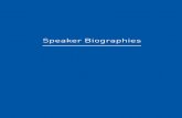 Speaker Biographies...SPEAKER BIOGRAPHIES Mr. Ilan Arnon Chief, Technical Officer, Face4 Systems Inc. Ilan has over 15 years of experience in facial recognition R&D and solution design.