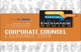 Grapevine (Dallas), Texas CORPORATE COUNSEL EXCHANGE 2014web.uslaw.org/.../11/...dialogue_corporate-counsel.pdf · Corporate Counsel Exchange 2014. We invite you — as USLAW’s
