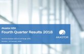 Akastor ASA Fourth Quarter Results 2018 · Equinox Transocean Endurance DEAL rigs (installed / committed) Transocean Spitsbergen West Chirag West White Rose Awilco ... Number of offshore