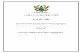 DRAFT COMPOSITE BUDGET FOR 2017-2019 PROGRAMME … · 1. GSGDA II POLICY OBJECTIVES The GSGDA II 2014-2017, which is the current policy document of the Country makes it mandatory