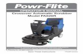 OPERATOR’S MANUAL - Powr-Flite · We have prepared this manual in order to provide you with adequate instructions on the correct use and maintenance, which are essential for the