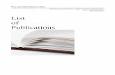 List of Publications€¦ · 2 List of Publications N.B.= This list includes 626 items - including 235 publications and 391 invited key lectures and contributions presented in international