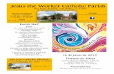 Jesus the Worker Catholic Parish · 2019-09-18 · hacen presentes en la vida del hombre en la Persona del Espíritu santo, cuya misión es santificarnos, iluminándonos y ayudándonos