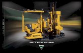 PD10 PILE DRIVER - Morani · hammer, pile placement and ground drive. 4: Stay on-grade. An optional laser receiver mounted to the machine hammer helps operators keep pile height consistent
