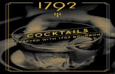 COCKTAILS - 1792 Bourbon cocktails. table of contents 1792 bourbon 5 barton 1792 distillery 7 georgia