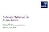 Profunctor Optics and the Yoneda Lemma...Profunctor Optics and the Yoneda Lemma 4 The Yoneda Lemma, philosophically roughly, ‘a thing is determined by its relationships with other