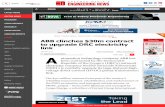 LOGIN Back ABB clinches $30m contract to upgrade DRC electricity · 2018-03-22 · ABOUT Engineering News is a product of Creamer Media. Other Creamer Media Products include: Mining