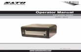 Operator Manual Service Manual · The SATO D508/D512 Printer Operator Manual provides information for installing and maintaining D508/D512 Direct Thermal printers. It is recommended