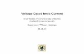 Voltage Gated Ionic Current - Freie Universitätpage.mi.fu-berlin.de/huisinga/lehre/SemCellBio_SS03/talks/Wolski... · Eryk Wolski Voltage Gated Ionic Current Models for Voltage Dependent