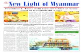 New Light of Myanmar - Burma Library · Ministers Lt-Gen Ko Ko, Lt-Gen Wai Lwin, U Wunna Maung Lwin, U Aung Kyi and U Aung Min, Bangladeshi Ambassador to Myanmar Maj-Gen (Retd.) Anup