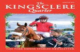 The WINTER 2013 KINGSCLERE Quarter...4 Zanetto could take high rank among the three year old sprinters, but he was unable to cope with the subsequent step up to Group 1 company and