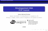 Developpement Web´ PHP Avance´ · 2010-01-20 · Developpement WebPHP Avanc´ ´e Frameworks Zend Framework Pour info (wikipedia) Les fondateurs de Zend Technologies, Zeev Suraski