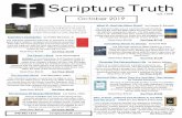 est. 1956 October 2019 - Scripture Truthscripturetruth.com/custom/Oct2019PDF.pdf · est. 1956 Scripture Truth October 2019 540.992.1273 scripturetruth.com We are currently in the