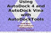 Using AutoDock 4 and AutoDock Vina with AutoDockTools12/08/11 Using AutoDock 4 with ADT 4 AutoDock History 1990 - AutoDock 1 First docking method with flexible ligands 1998 - AutoDock