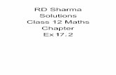 RD Sharma Solutions Class 12 Maths Chapter Ex 17 · RD Sharma Solutions Class 12 Maths Chapter Ex 17.2. ... Increasing and Decreasing Functions Ex 17.2 Q39(i) Increasing and Decreasing