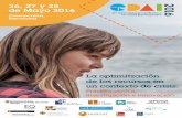 Programa Jornadas EDAI 2016 - aelfa.org · Actividad reconocida de inter s sanitario (RIS). Departament de Salut. Generalitat de Catalunya. ... SESIîN PARALELA 3 N"("?"##)%O"AA2: