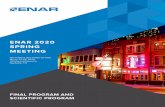 ENAR 2020 SPRING MEETING · 2020-03-24 · modern graphical modeling, complex innovative clinical trial design, ... Adrian Coles (Eli Lilly) will serve as this year’s keynote speaker.