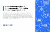 Technologies in supply chain management · 2019-07-30 · Technologies in supply chain management With the hype surrounding blockchain, IOT, process automation and advanced analytics,