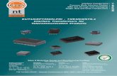 E1/T1/CEPT/ISDN-PRI - T3/E3/D3/STS-1 Interface ... Brochure Feb-08.pdf · • DJE Series - SMD Interface Transformers for 75 ohm Bandwith applications - 17 • DJM Series - SMD Dual